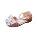 2025 Spring Cross Border New Bow Pearl Sandals Children's Single Shoes High Value Princess Shoes Girls' Small Leather Shoes_viptrois.com