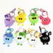 Bag Charm Cartoon Plush Briquettes Keychain Colorful Cute Doll Student School Bag Pendant Key Chain Ornaments Small Gifts_viptrois.com