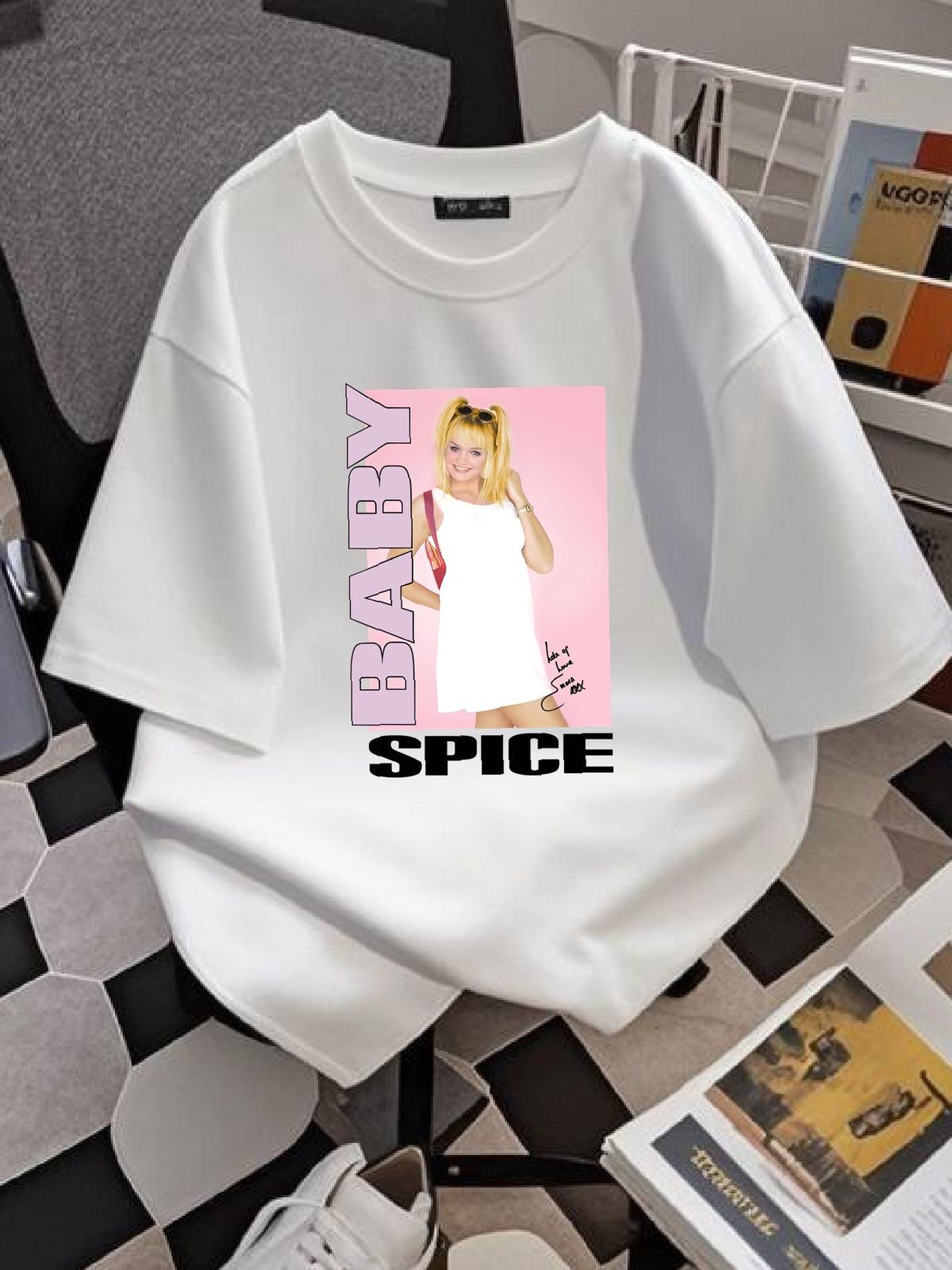 Baby Spice T Shirt Girl White S 5XL VE037 Top For Everyday Wear Soft Versatile Breathable Stylish Fashion Stretched Comfortable Graphic_viptrois.com