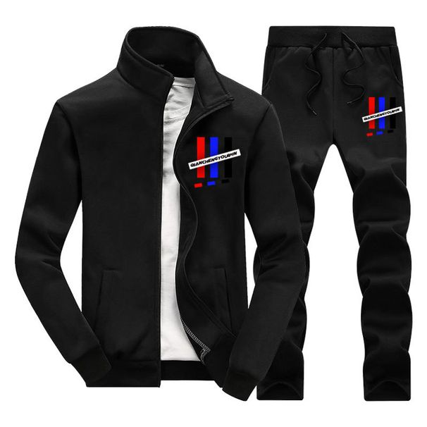 Men's 2-Piece Casual Sportswear Set – Trendy Zip-Up Hoodie & Jogger Pants (M-8XL) | Korean Street Style_viptrois.com