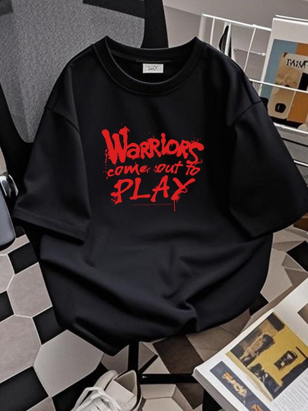 NEW LIMITED Come Out To Play Quote T-Shirt Homme Versatile Designer Clothes Soft Graphic Streetwear Unisex Fashion Breathable Stylish Slightly_viptrois.com