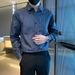 Men's Clothing Youth Popular Spring Literary Striped Men's Trend Ins New Harajuku Temperament Trend Lazy Shirt Long Sleeve Versatile_viptrois.com