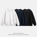 Vintage Heavyweight Crewneck Sweatshirt – Oversized Letter Print Unisex Hoodie (Black/Navy/Ash, M-5XL, Fleece-Lined)_viptrois.com