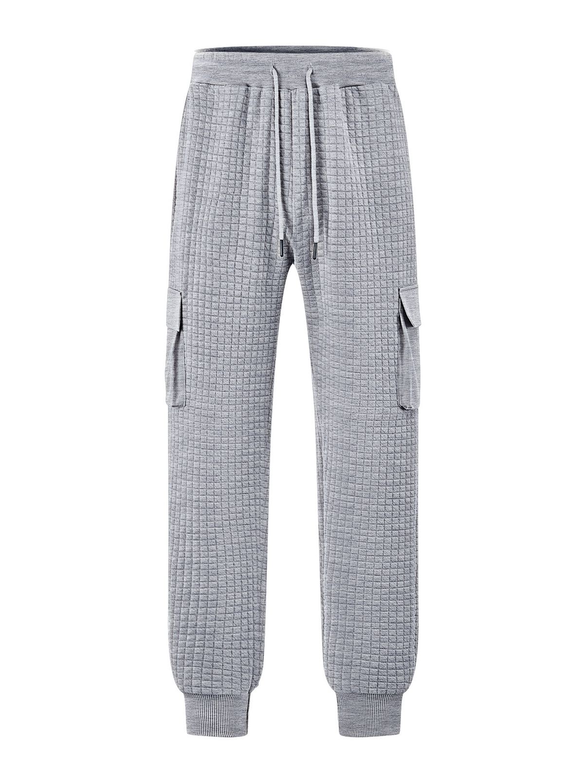 Men's Checkered Jogger Pants – Stylish Plaid Cargo Pants With Drawstring Waist & Belt Loops (6 Colors, S-XXXL)_viptrois.com