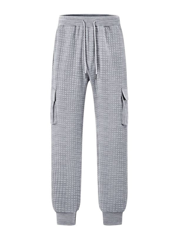 Men's Checkered Jogger Pants – Stylish Plaid Cargo Pants With Drawstring Waist & Belt Loops (6 Colors, S-XXXL)_viptrois.com