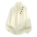 New High-end Sweater Men's Loose Casual Knitted Sweater American Trendy Brand Button Fashion Men's Bottoming Shirt_viptrois.com