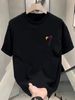 Maglietta Uomo Cotone 180g Maniche Corte Collo Tondo Stampa Lettere Inglesi Morbida Estiva Uso Quotidiano Vestibilità Regolare_viptrois.com