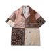 Men's Clothing Summer Beach Loose Shirt Suit Digital Printing Patchwork Cashew Flower Casual Shorts Cardigan Suit_viptrois.com