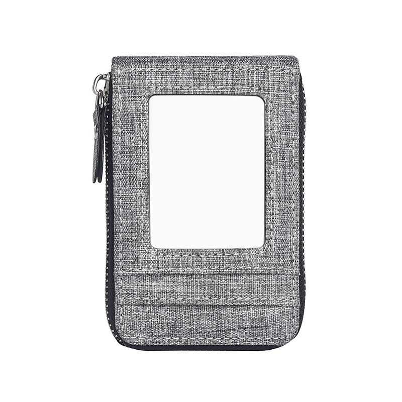 Card Holder Purse Wallets Card Bag For Men Multi-card Compact And Simple Organ Card Sleeve Zipper Purse Certificate Bank Card Clip Vertical_viptrois.com