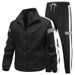 Men's Clothing Sports Suits For Men, Spring And Autumn New Reflective Markers, Two Piece Suits, Running And Leisure Sportswear, Couples' Suits_viptrois.com