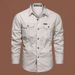 Men's Long Sleeved Shirt Trendy Loose Fitting Pure Cotton Workwear Japanese Style Top Casual Lapel Spring Autumn_viptrois.com