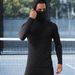 Men's Clothing Sports Tight Fitting Shaping Mask With Hood One Piece Long Sleeved Running Outdoor Sports Breathable Quick Drying Clothes_viptrois.com