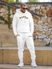 Fashion Brand Printing Leisure Sports Mens Suit Autumn and Winter Fleece lined Mens Pullover Hoodie Clothing Two pieces Set_viptrois.com