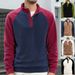 Men's Casual Stand Collar Sweatshirt Jacket – 4-Button Pullover, Lightweight & Breathable (S-XXL, Multiple Color Options)_viptrois.com
