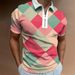 Unbeatable Quality 2025 Spring/Summer New Polo Shirt Zipper Printed Men's Top_viptrois.com