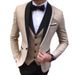Men's Clothing Suits Slim Fit Fashion Suits British Wedding Groomsmen Dresses_viptrois.com