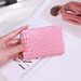 Card Bag Card Cases Card Holder For Women Crocodile Pattern Solid Color Accordion Simple Multi Card Slot Card Holder Zipper Coin Purse For Women_viptrois.com