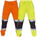 Men's Clothing Autumn And Winter New Men's Casual Pants Stitching Silver Reflective Strip Cuff Overalls_viptrois.com