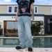 American Style Loose Straight Jeans For Men 2025 New Autumn Fashion Beaded High Street Wide Leg Pants Trendy_viptrois.com