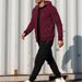 Men’s Sporty Hooded Cardigan Set – Breathable Polyester Zip-Up Jacket & Jogger Pants, Casual Gym-to-Street Outfit_viptrois.com