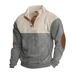 "Men's Henley Neck Pullover – Button-Detail Sportswear (Breathable Cotton, Relaxed Fit)"_viptrois.com
