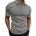 Men's Slim-Fit V-Neck Polo Shirt – Breathable & Wrinkle-Resistant Casual Tee (White/Black/Navy/More) – S-3XL_viptrois.com