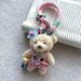 Korean Dongdaemun Dopamine Teddy Bear Bag Charm - Cute Fluffy Animal Keychain For Bags, Backpacks & Gifts (Multiple Colors & Styles)_viptrois.com
