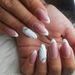 Wear High End Nails Ins Style French Almond Nails Shell Nail Art Pieces Detachable Nail Pieces 24 Pieces_viptrois.com
