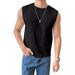 Men's Clothing Summer Men's New Solid Color Hollow Breathable Round Neck Casual Vest Sweater Men's Sleeveless Tops Men's Clothing_viptrois.com