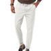 Men's Clothing Men's Casual Pants Spring Summer Fashion Business Style Versatile For Formal & Casual Sports Knitted_viptrois.com