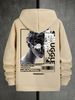 Men's Autumn And Winter Casual Fashion Loose Hooded Sweatshirt Van Gogh Famous Painting Print Warm Long Sleeved Pullover_viptrois.com