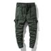 Men's Trendy Multi Pocket Cargo Pants Harem Style Loose Fit Casual Long Trousers Style Mid Waist Polyester_viptrois.com