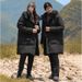 Men's Clothing Couple's Slim-Fit Mid-Length Down Jacket – Waterproof, Anti-Bacterial, 600+ Fill Power White Goose Down Coat (Black, Cream White, Red)_viptrois.com
