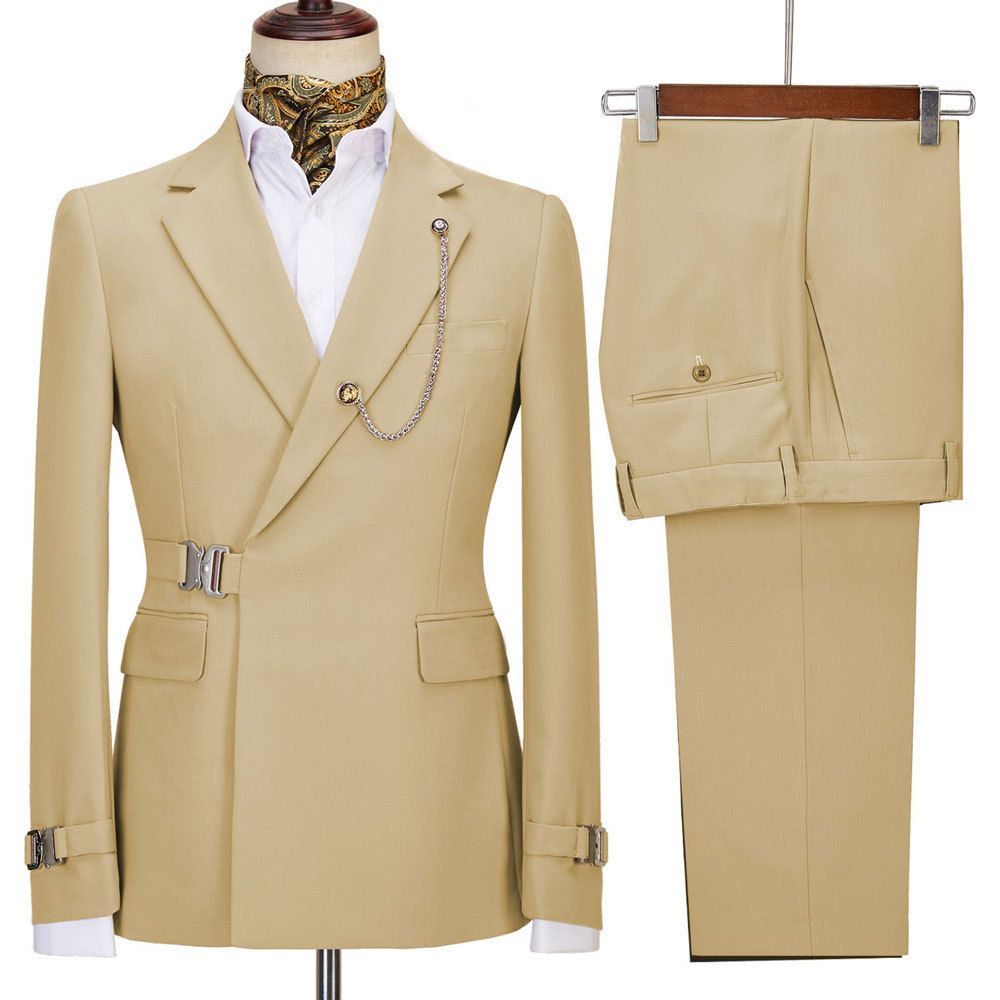 Men's Clothing European And American Foreign Trade Business Casual Suits Men's Two Piece Suits Groom Best Man Wedding Banquet Dress Suits_viptrois.com