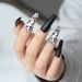 Autumn And Winter Frosted Leopard Long Ballet Armor Foreign Trade Nail Nail Patch Nail Piece Removable Wear Armor 24 Pieces_viptrois.com