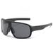 Black Mercury Oversized Frame Outdoor Cycling Mountaineering Skiing Windproof Goggles Slimming Sunglasses_viptrois.com