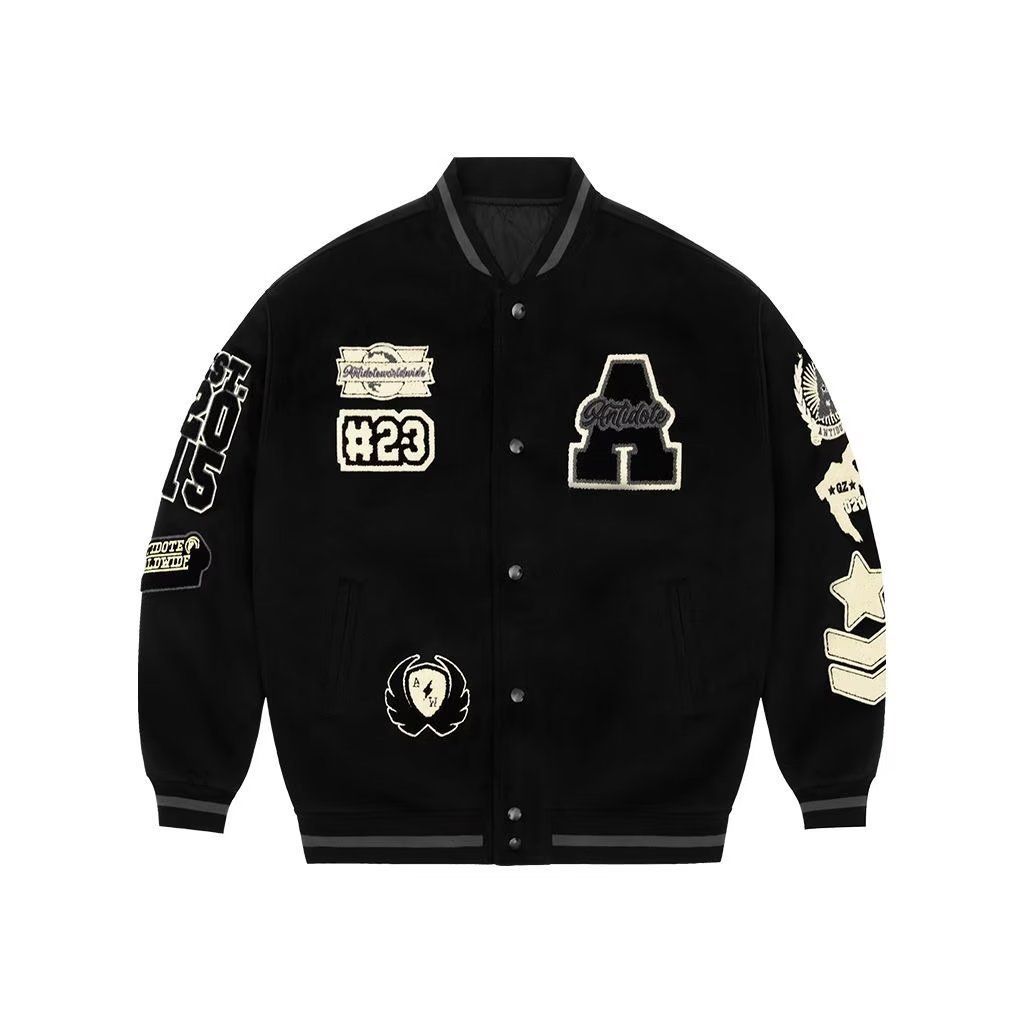 Men's Clothing National Tide Baseball Jacket Men's Spring And Autumn Trend Brand Embroidery Loose Top Jacket Casual Jacket Cotton Jacket Men_viptrois.com