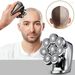 Electric Head Hair Shaver LED Display Ultimate Mens Cordless Rechargeable Wet/Dry Skull & Bald Head Waterproof Razor With Rotary Blades; Clipper_viptrois.com