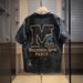Streetwear Bad Boy Embroidery T-Shirt – Oversized Men's Graphic Tee With Edgy Print (M-3XL, Black/White/Beige)_viptrois.com