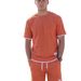 Summer Men's Sports Casual T-Shirt And Shorts Set Style Handsome 2 Piece Set Waffle Pattern_viptrois.com