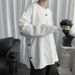 Spring And Autumn Side-breasted Sweater Men's Ins Crew Neck Pullover Versatile Trend Hong Kong Trend Loose Long Sleeve T-Shirt Top_viptrois.com