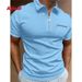 Unbeatable Quality Men's Summer Pocket Ins Collar Button Horse Sports Henley 2024 Ball Shirt Quick Sell None_viptrois.com