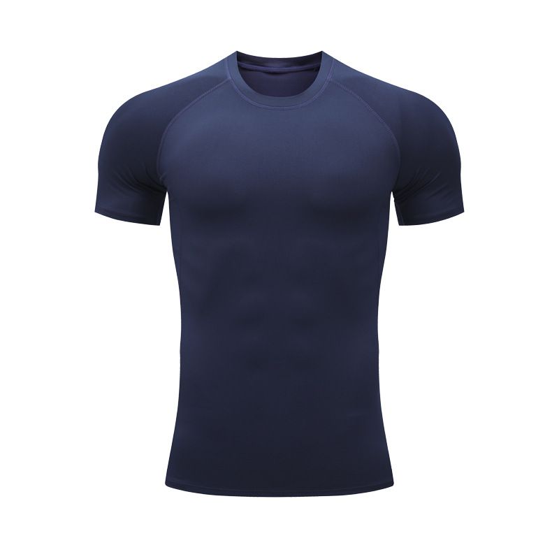 Men's clothing Basketball sports tights quick-drying fitness wear short-sleeved running training wear high elasticity_viptrois.com