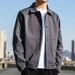 Single-layer Jacket Shirt Youth Popular Men's Trend Ins Lapel Neck Versatile Long Sleeve Spring And Autumn Standard Harajuku Outer Wear Tide_viptrois.com