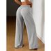 Men's Clothing European And American Style Loose Fitting Casual Pants With Drawstring Elastic Waist, Slimming Sporty Wide Leg Trousers_viptrois.com