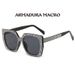 Diamond studded square full frame fashion sunglasses fashion casual versatile sunglasses for men and women_viptrois.com