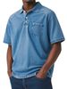 Men's Clothing Digital Printing Button Shirt Short Sleeved T Shirt_viptrois.com