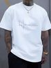 Men's 100% Cotton Stretch Fabric T-Shirt Casual Round Neck Short Sleeve With Print Ideal Gift Comfortable And Breathable For All Seasons Gift For Men_viptrois.com
