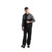 Men's Reflective Stand Collar Jacket – Lightweight Spring Coat With Safety Stripes (Gray Reflective Panels)_viptrois.com