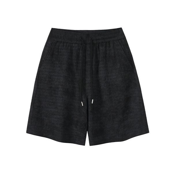 2026 New Men's Vintage Tie-Dye Minimal Elastic Waist Shorts, Trendy Premium Texture Loose Athletic Drawstring 5-Inch Shorts_viptrois.com